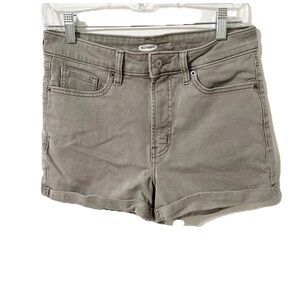 Old Navy O.G. Short Womens Taupe Brown High Rise Denim Jean Shorts Size 8